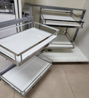 Coin aveugle gris foncé avec côté finition noyer (WMC-001L&WMC-002R)