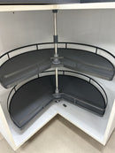 Lazy Susan découpée en tarte pour armoire d'angle