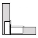 TIOMOS FLAP HINGE Set 90° (14-21mm) - Nickel F053139671