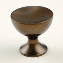 Bouton K-62301 - Nickel satiné, brun miel, fini brossé à l'huile