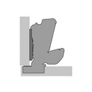 165º HETTICH Sensys hinge with integrated Silent System (SOFT CLOSING) - HTT-9099561