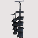 Garde-manger coulissant – Gris foncé, noyer (WPA-124&amp;125&amp;164&amp;165)