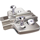Cross mounting plate with direct height adjustment, Nickel plated HTT-90716 series