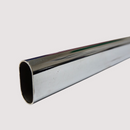 Closet Rod - Round & Oval- 15mm x 30mm 10 feet Chrome TH-005 & TH-006