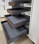 Interior Metal Drawer Set - Dark Grey, Walnut (WID-18&20&28&32)