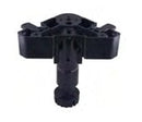 Folding Cabinet Leg - Black - Plastic - Flat Base CL-KP468