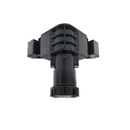 Cabinet Leg with Dowel (Knock-in) - Black - Plastic - Flat Base CL-MT180K