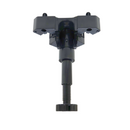 Cabinet Leg with Dowel (Knock-in) - Black - Plastic - Flat Base CL-MT180K