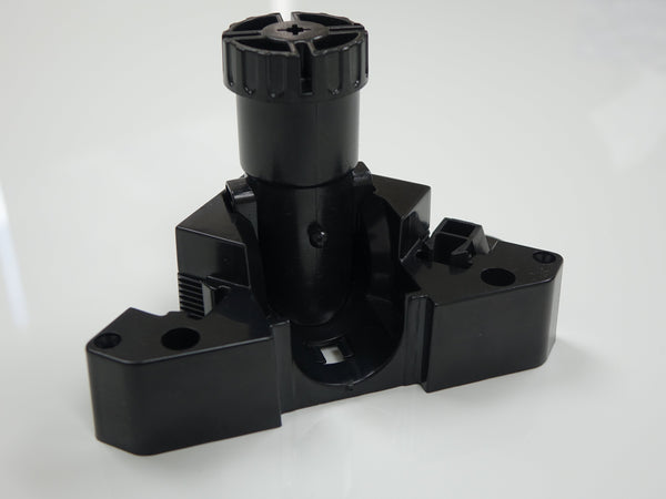 Folding Cabinet Leg - Black - Plastic - Flat Base CL-KP468