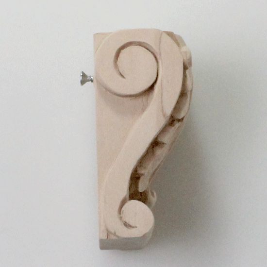 C-02-3 - Corbeau en bois, matériau en érable, L2½" x P2" x H3½" 