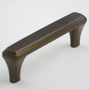 H-62862 Handle/Pull - Honey Brown, Brushed Nickel Finish