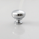 Bouton Illustration K-073 - Nickel satiné, chrome, fini noir