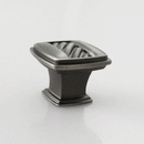 Bouton K-326 Symphony - Argent antique, fini brossé à l'huile 