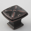 Bouton K-354 Dramatic - Argent antique, finition brossée à l'huile 