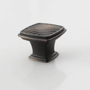 Bouton sophistiqué K-358 - Argent antique, fini brossé à l'huile