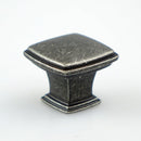 Bouton dynamique K-360 - Nickel satiné, argent antique, noir antique, fini noir 