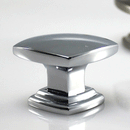 Bouton Vibrant K-581 - Nickel satiné, finition chromée 