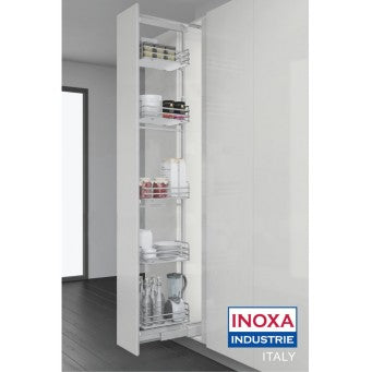 INOXA Ardesia Colonna Pull Out Pantry w/Baskets Graphite or White (XPP-450)